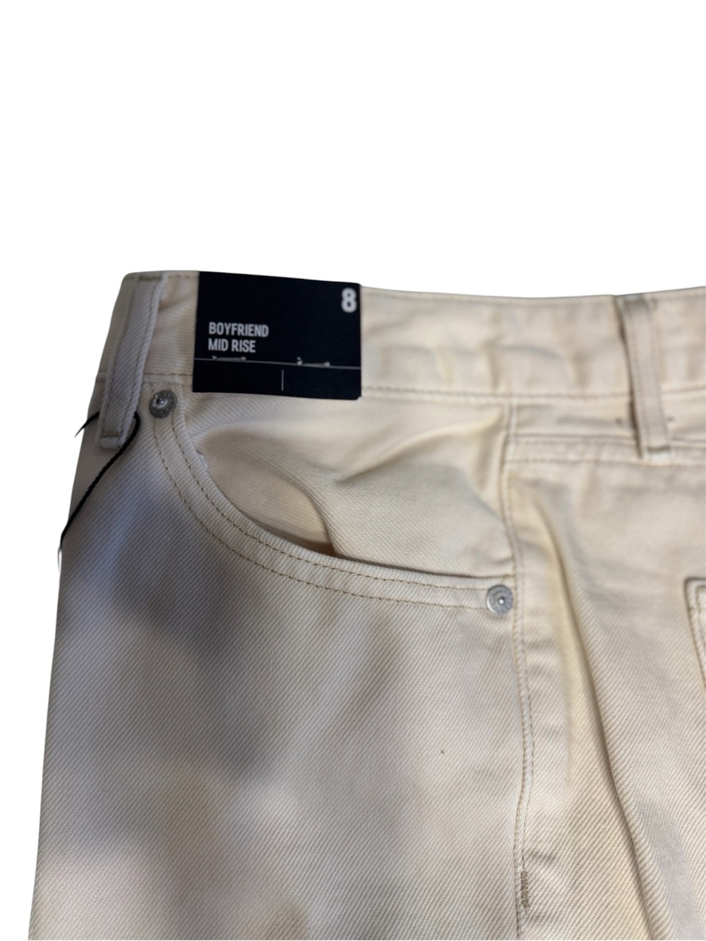 NWT Express Women Relaxed Boyfriend Mid Rise Jeans - Picture 3 of 6